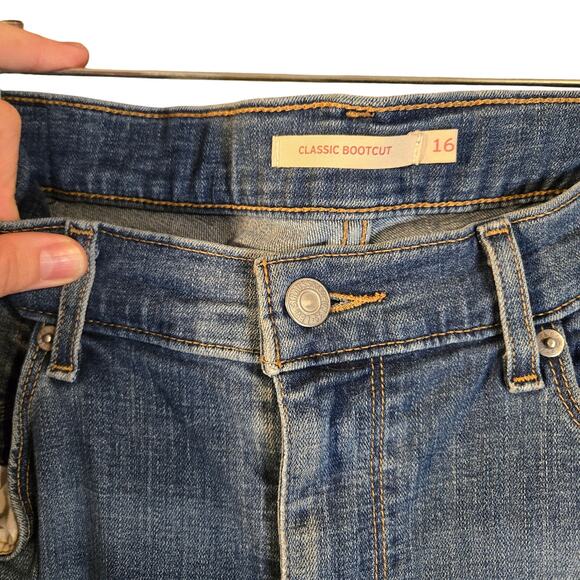 Vintage Y2K Levi Strauss & Co. 16M W33 L32 Blue Classic Bootcut Jeans [0451] - Picture 3 of 12